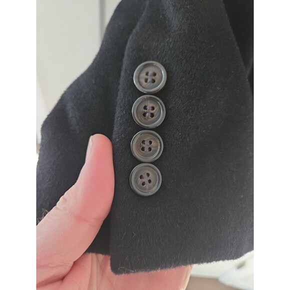 #44 Chaps Ralph Lauren Overcoat Men 42S Wool Blend Topcoat Italy Fabric - Picture 2 of 9